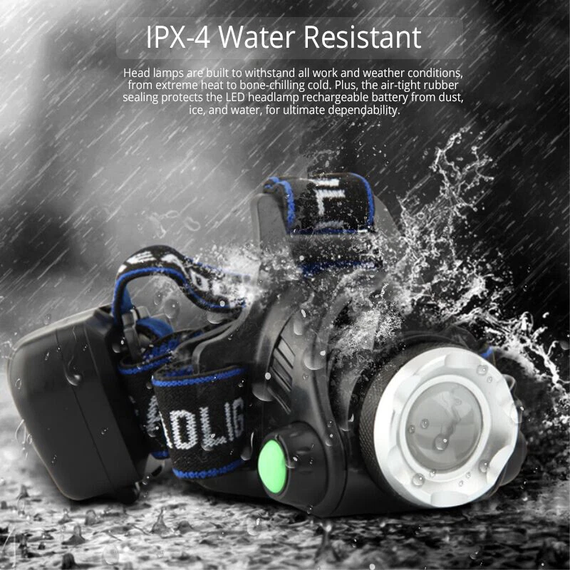 25000LM LED Headlamp Rechargeable Headlight