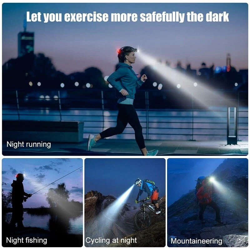 25000LM LED Headlamp Rechargeable Headlight