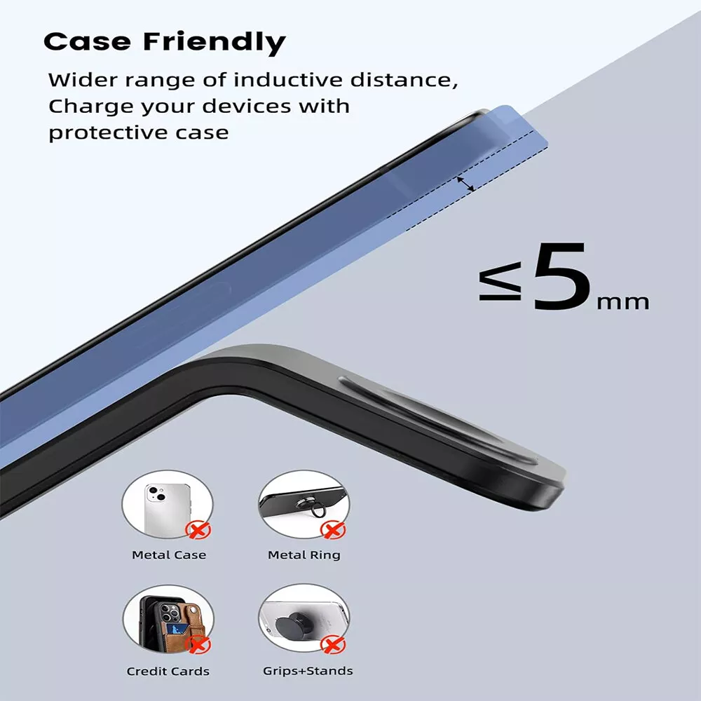 3In1 Wireless Charger Fast Charging Station Dock