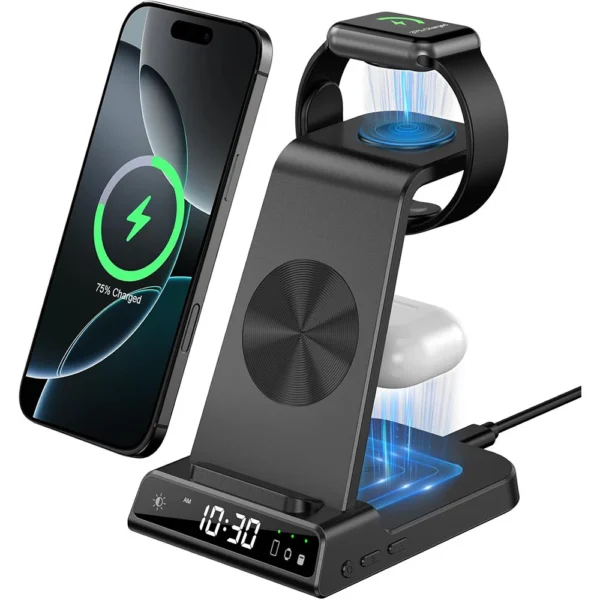 3In1 Wireless Charger Fast Charging Station Dock