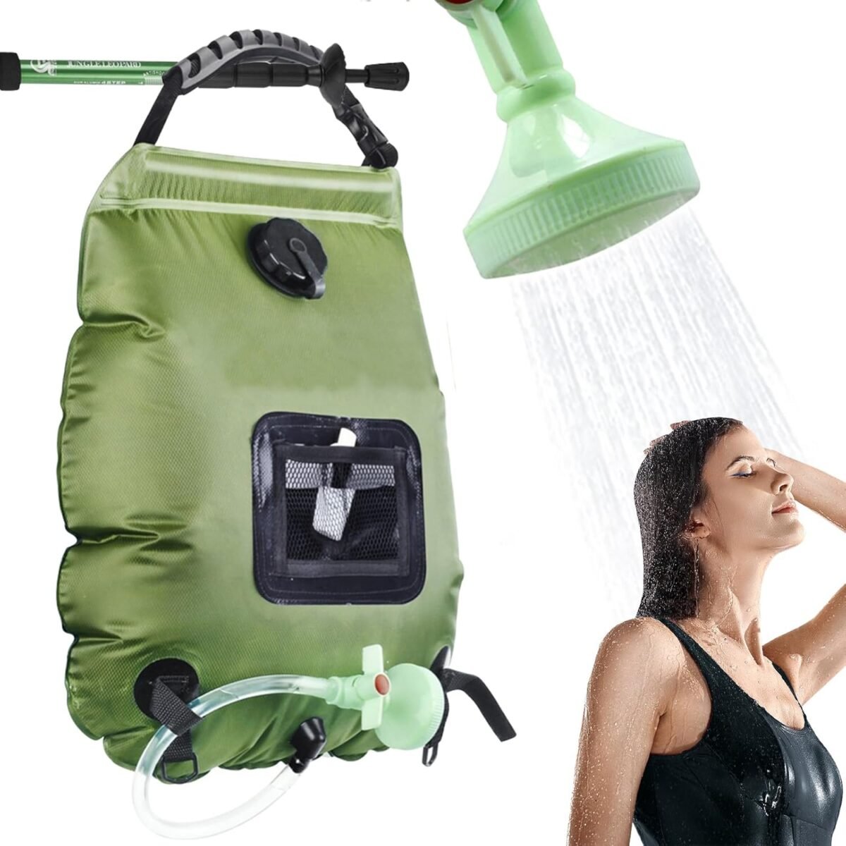 Portable Spacious Outdoor Camping Solar Shower Bag 5 Gallon