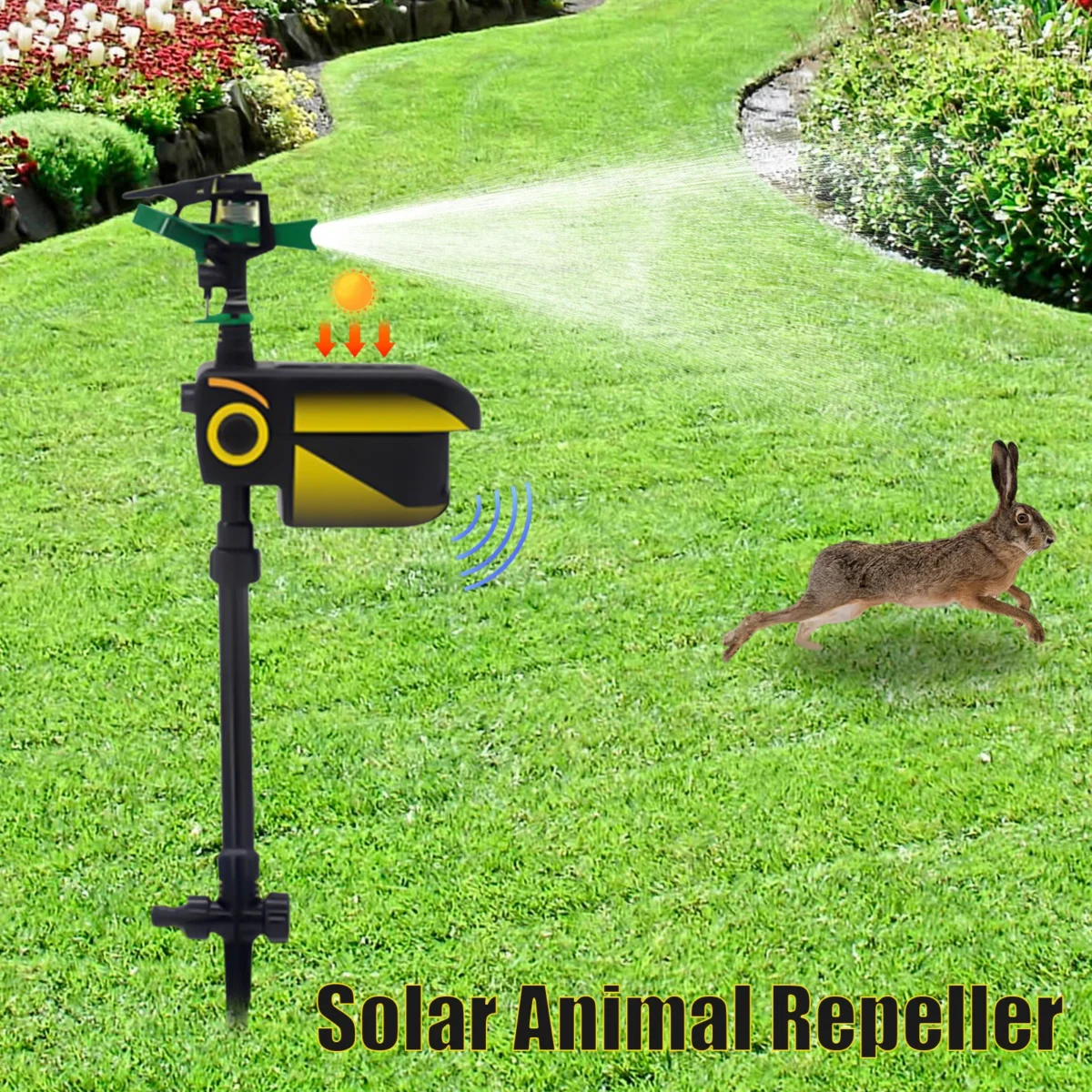 Automatic Motion-Activated Animal Repellent Garden Sprinkler