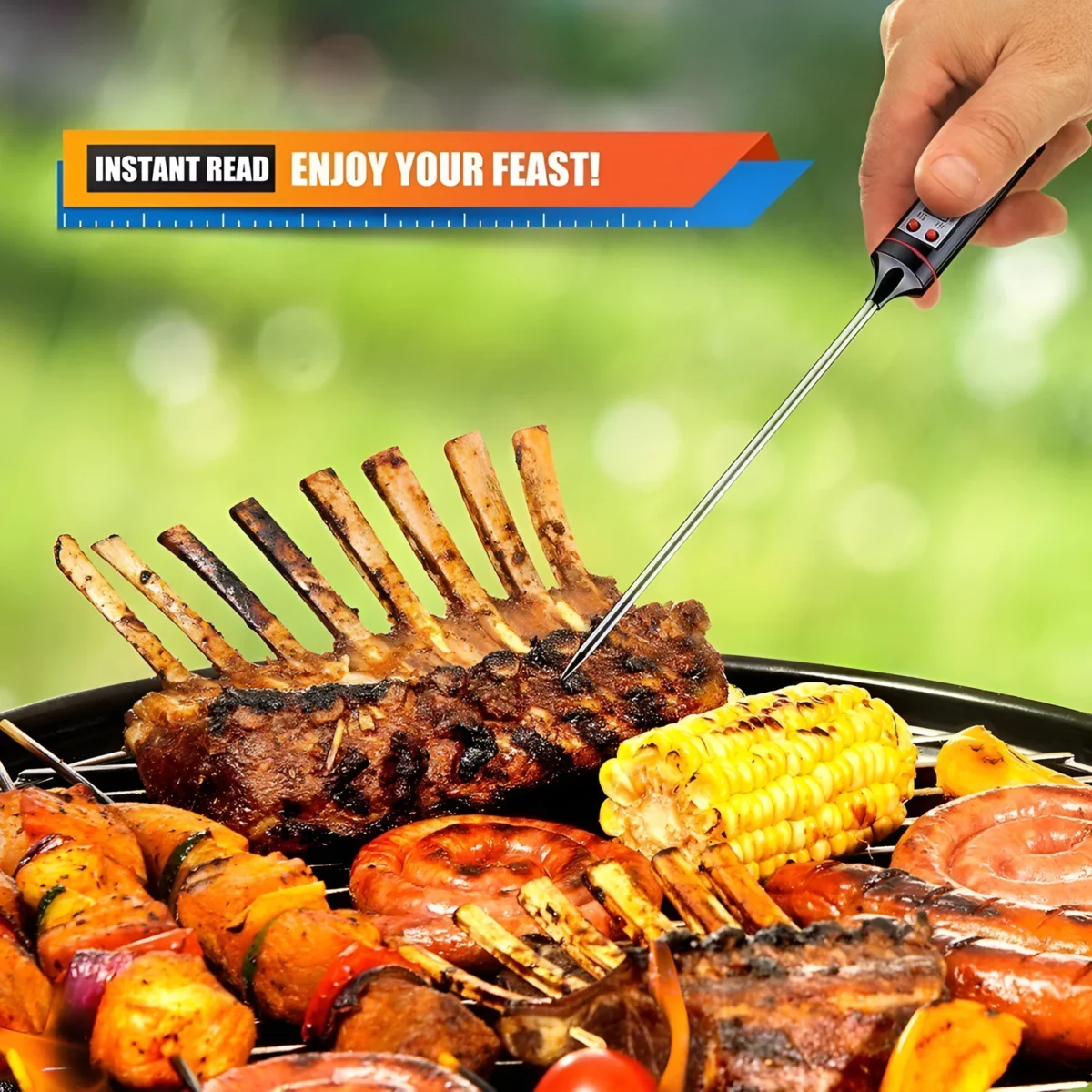 Digital Instant Read Cooking Food & Meat Thermometer