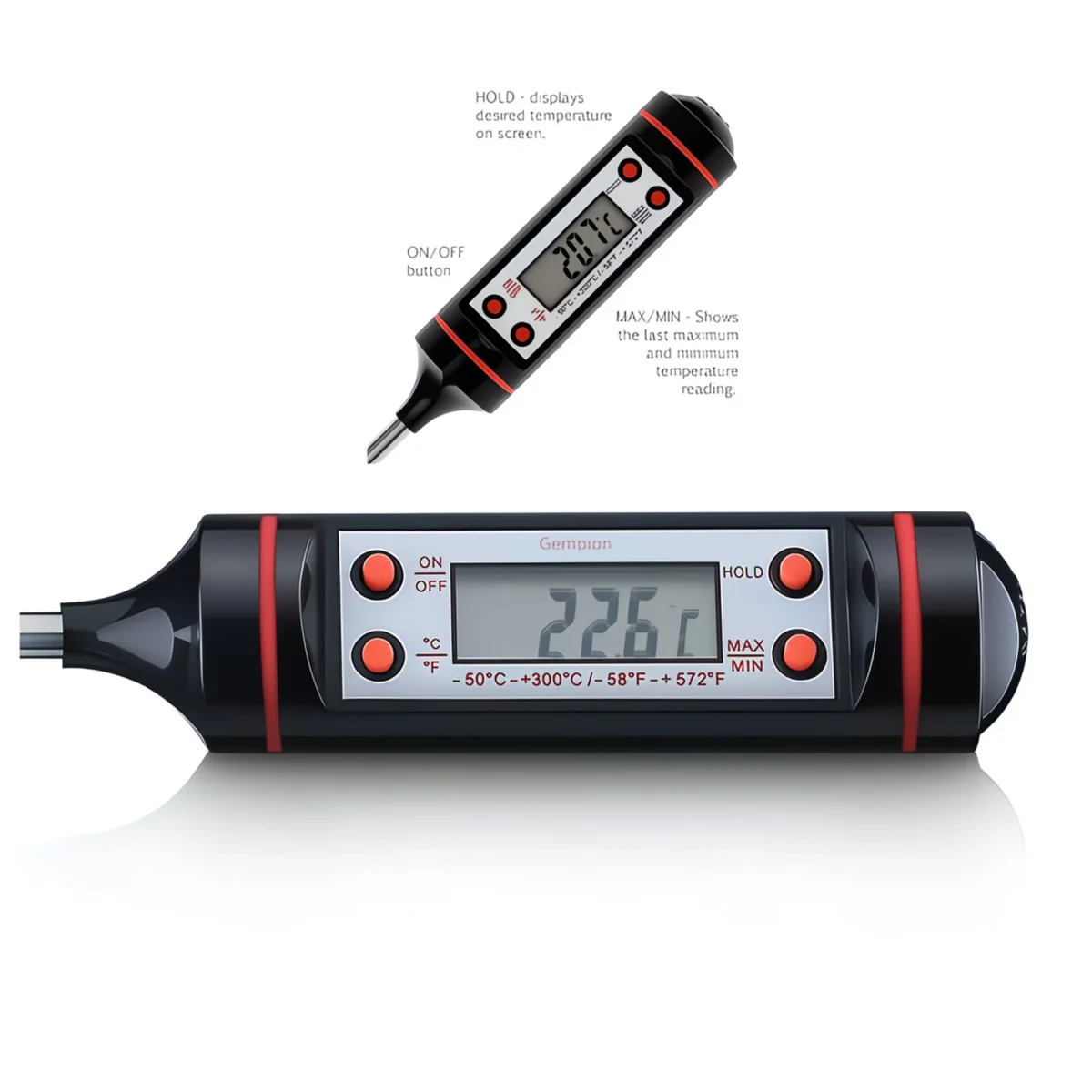 Digital Instant Read Cooking Food & Meat Thermometer