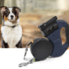Dual Dog Rope Leash with Light Retractable
