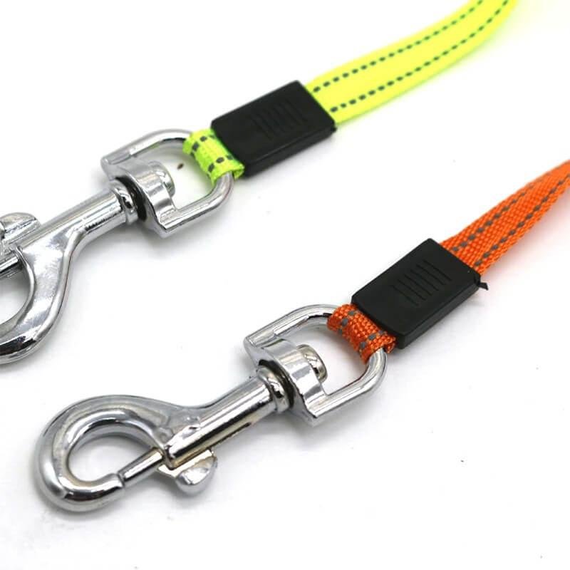 Dual Dog Rope Leash with Light Retractable