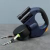 Dual Dog Rope Leash with Light Retractable