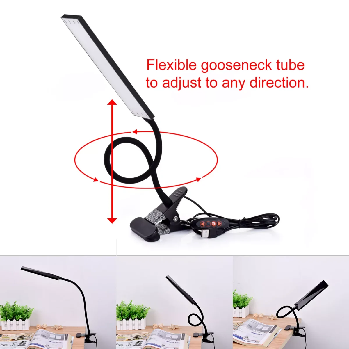 LED Desk Lamp Flexible Reading Light