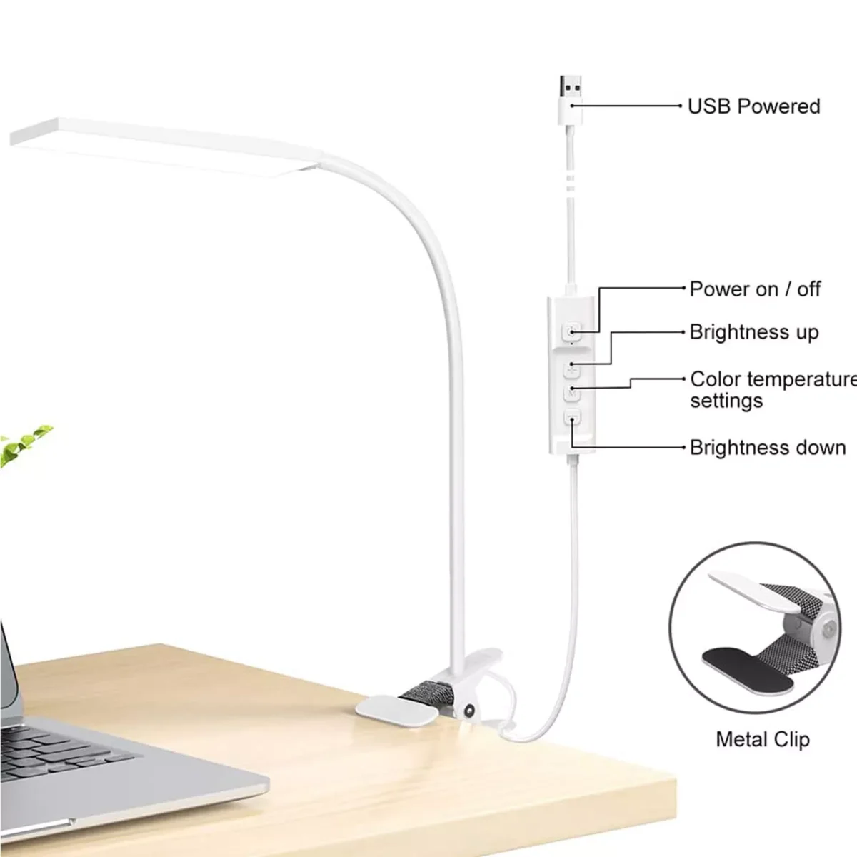 LED Desk Lamp Flexible Reading Light