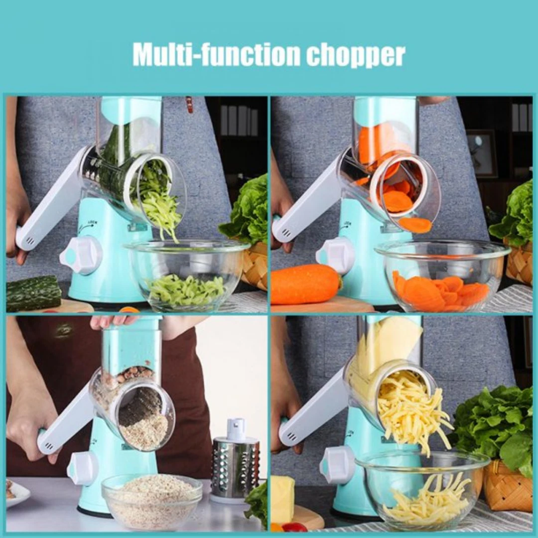 Manual Rotary Cheese Grater with Handle