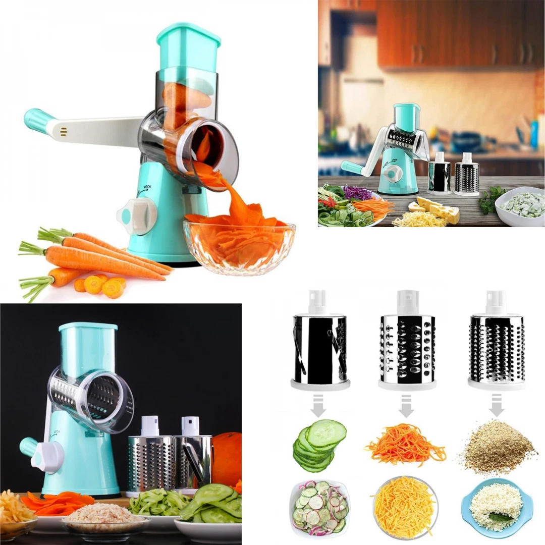 Manual Rotary Cheese Grater with Handle