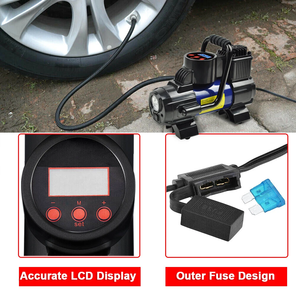 Portable Car Air Compressor With Digital Tire Inflator