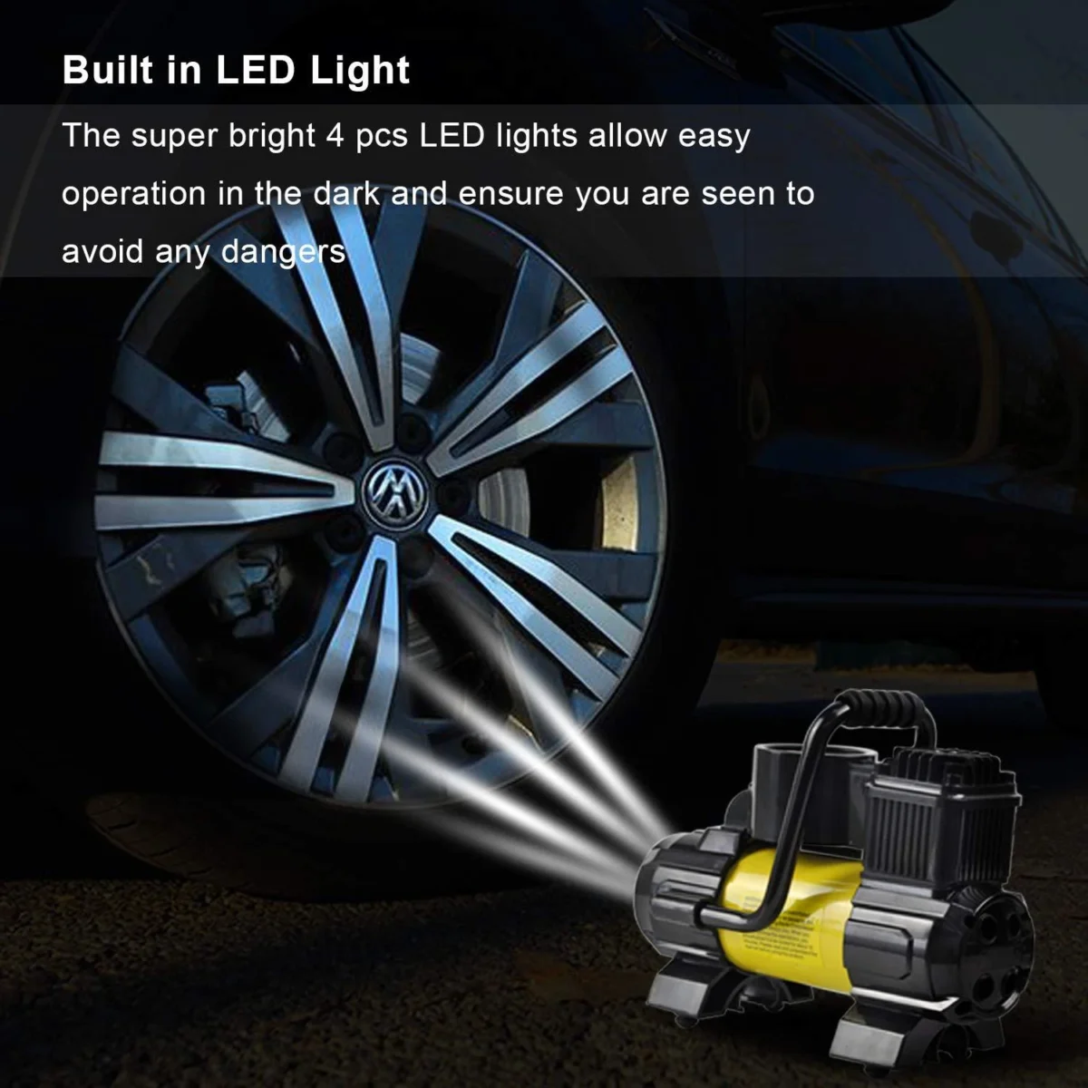 Portable Car Air Compressor With Digital Tire Inflator