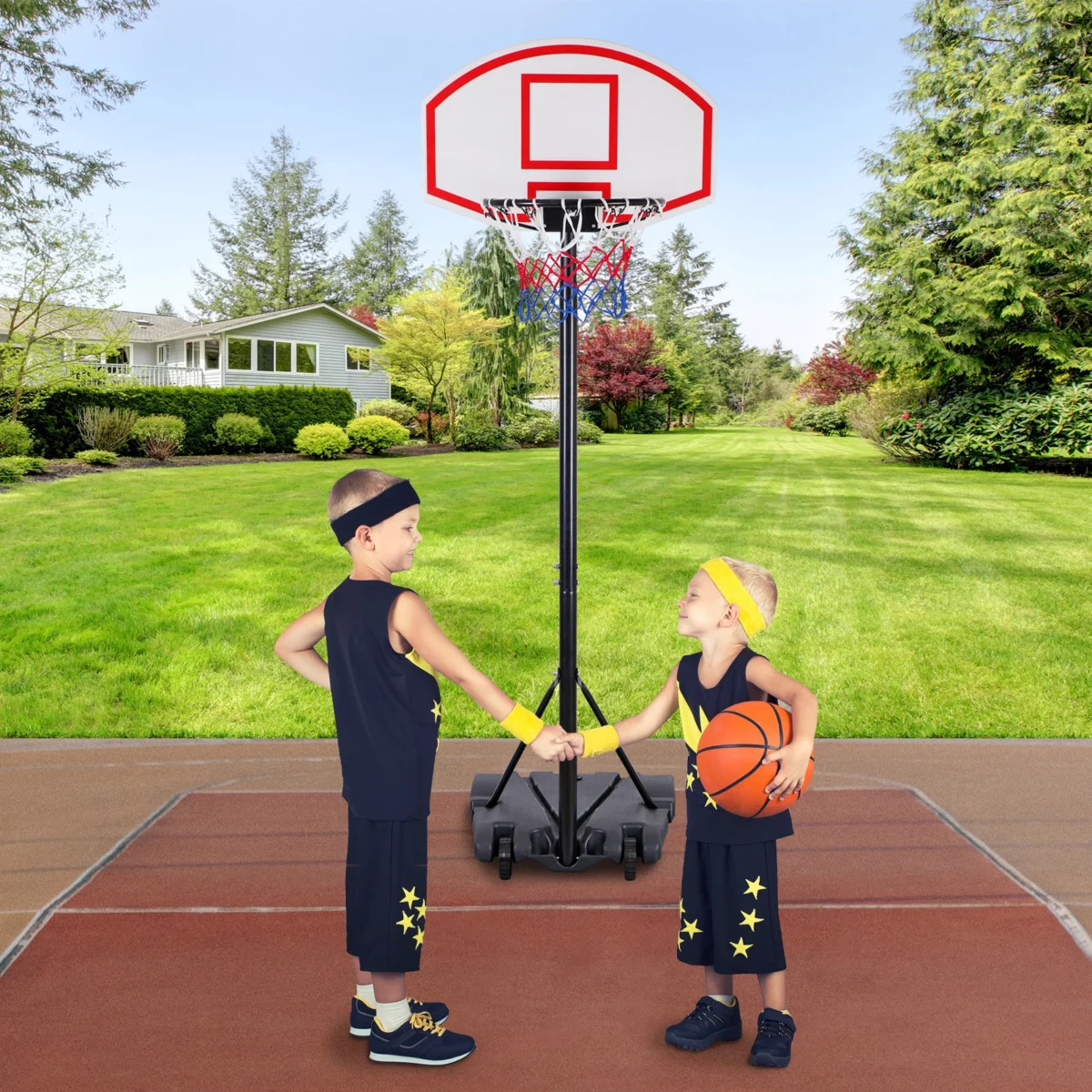 Portable Kids Adjustable Basketball Hoop