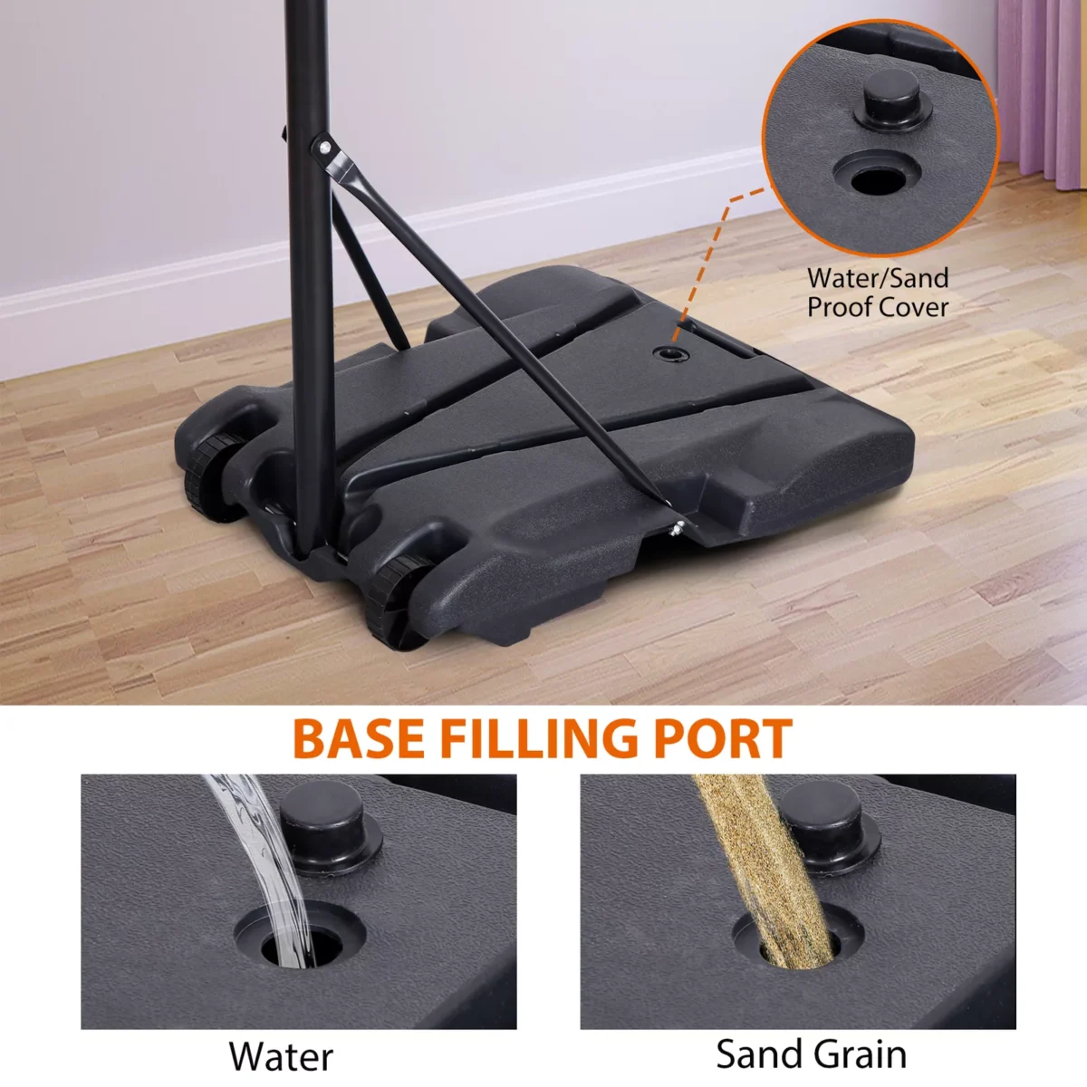 Portable Kids Adjustable Basketball Hoop