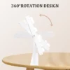 Vanity Makeup Mirror with 9 LED Bulbs, 360° Rotation & 10X Magnifier