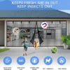 Large Instant Magnetic Garage Opening Screen Door