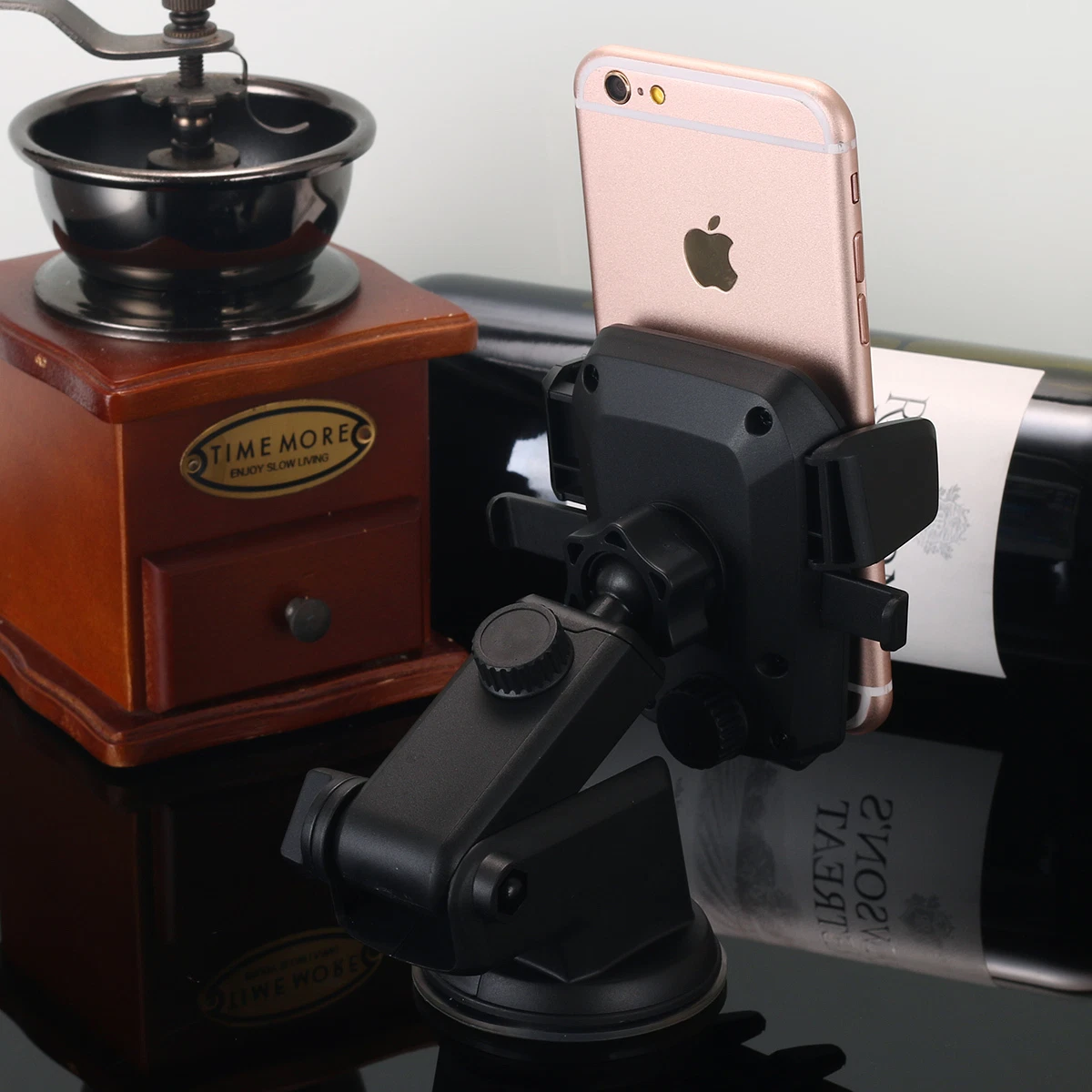 Portable Car Phone Mount for Windshield & Dashboard