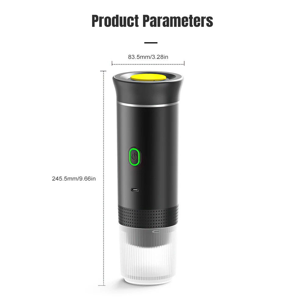 3-in-1 Wireless Electric Portable Espresso Coffee Maker Machine