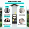 Large Instant Magnetic Garage Opening Screen Door
