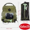 Portable Spacious Outdoor Camping Solar Shower Bag 5 Gallon