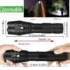 Super Bright LED Tactical Flashlight Rechargeable