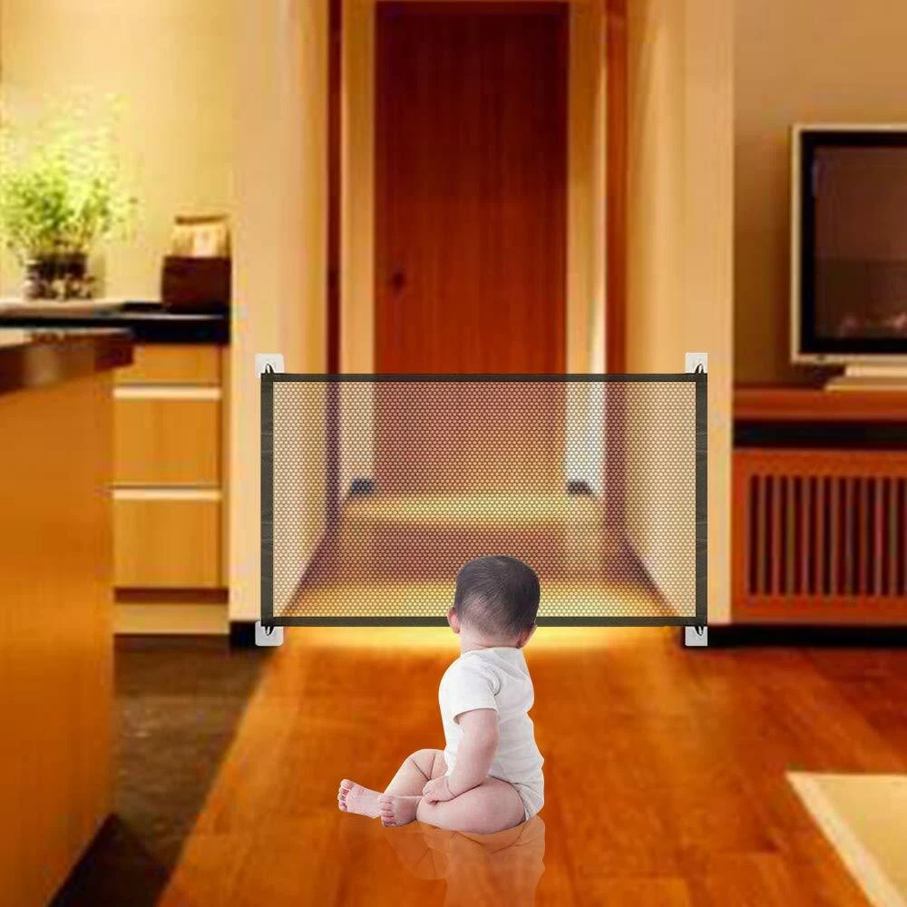 Retractable Stairs Baby Safety Gate