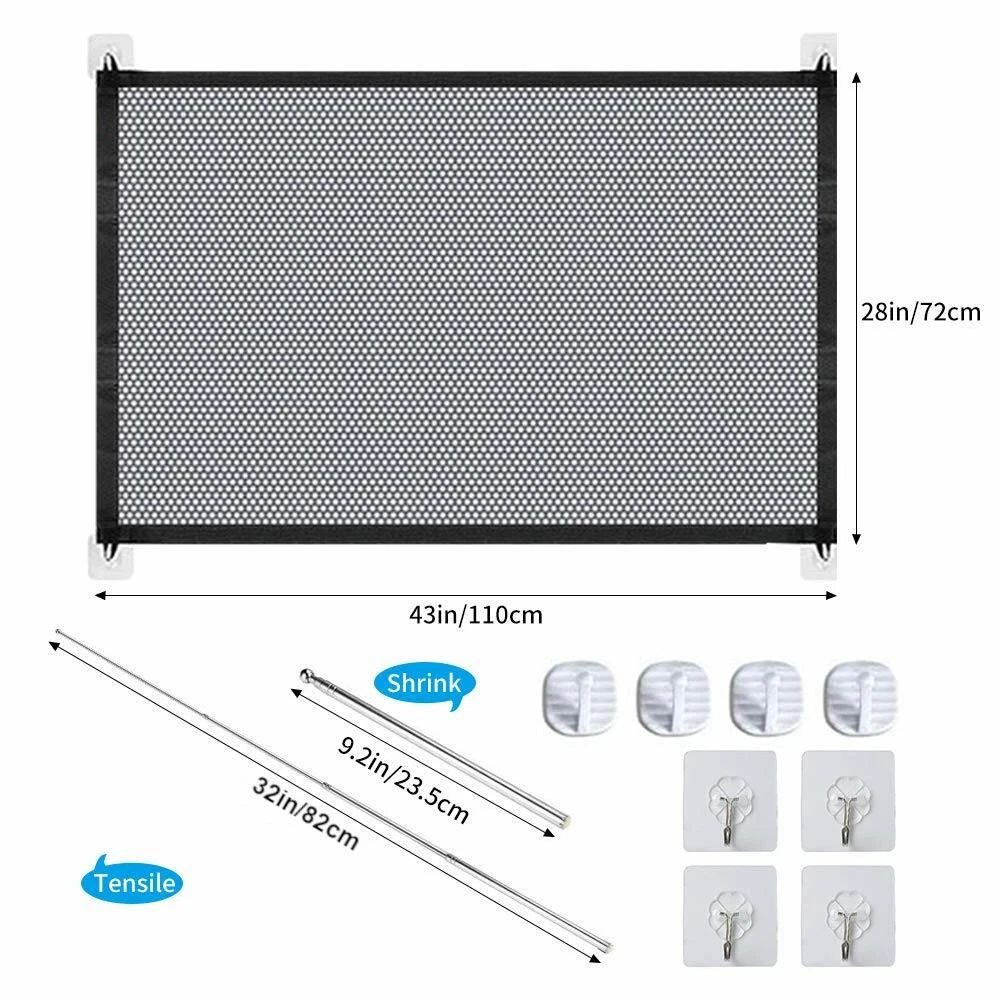 Retractable Stairs Baby Safety Gate