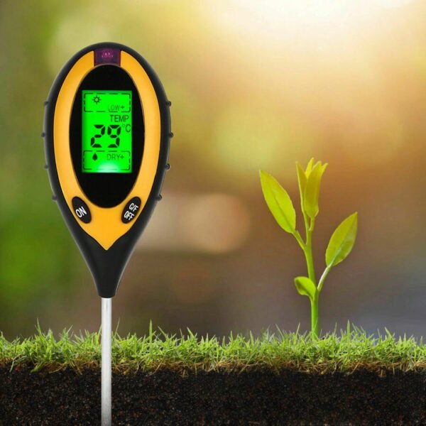 4 in 1 PH Tester Soil Water Moisture Light Test Meter for Garden Plant Seeding