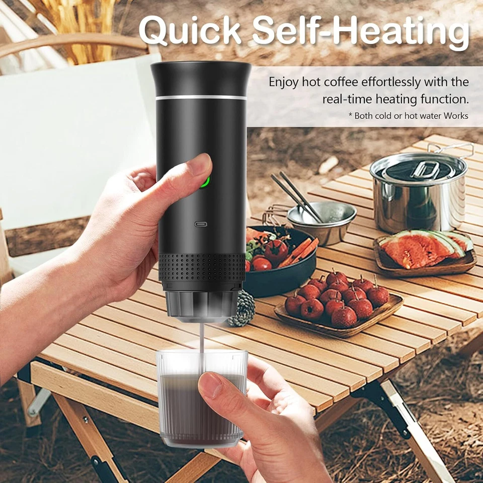 3-in-1 Wireless Electric Portable Espresso Coffee Maker Machine