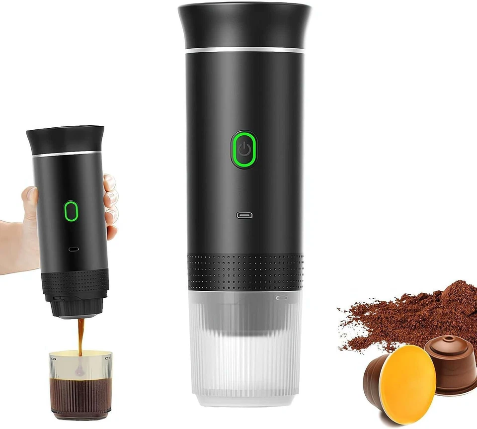 3-in-1 Wireless Electric Portable Espresso Coffee Maker Machine